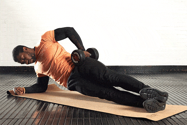 Bài tập Side Planks With Hip Lift