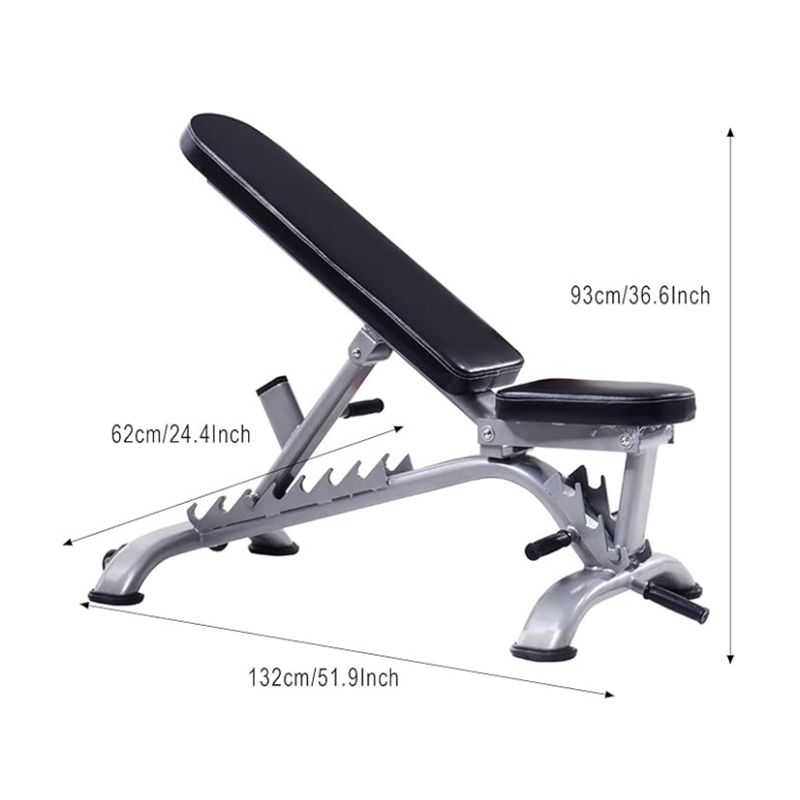 Ghế tập tạ HQ-7008 thiết kế chắc chắn