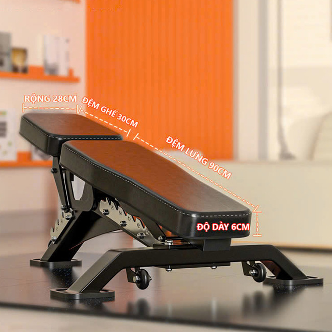 Thiết kế yên ghế tập tạ Kingbox JL018
