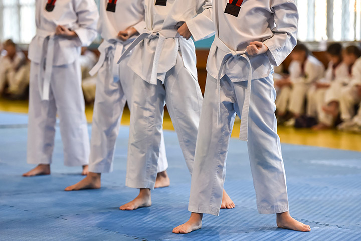 Taekwondo là môn võ đai trắng.