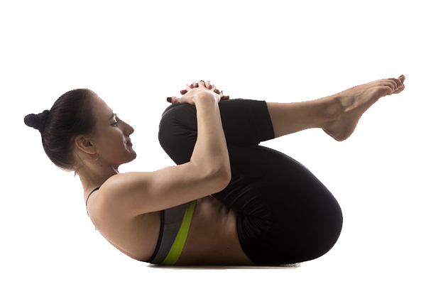 Tư thế Yoga Knees to Chest Pose