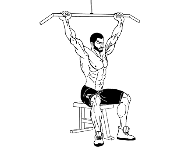 Wide-Grip Pulldown Behind The Neck